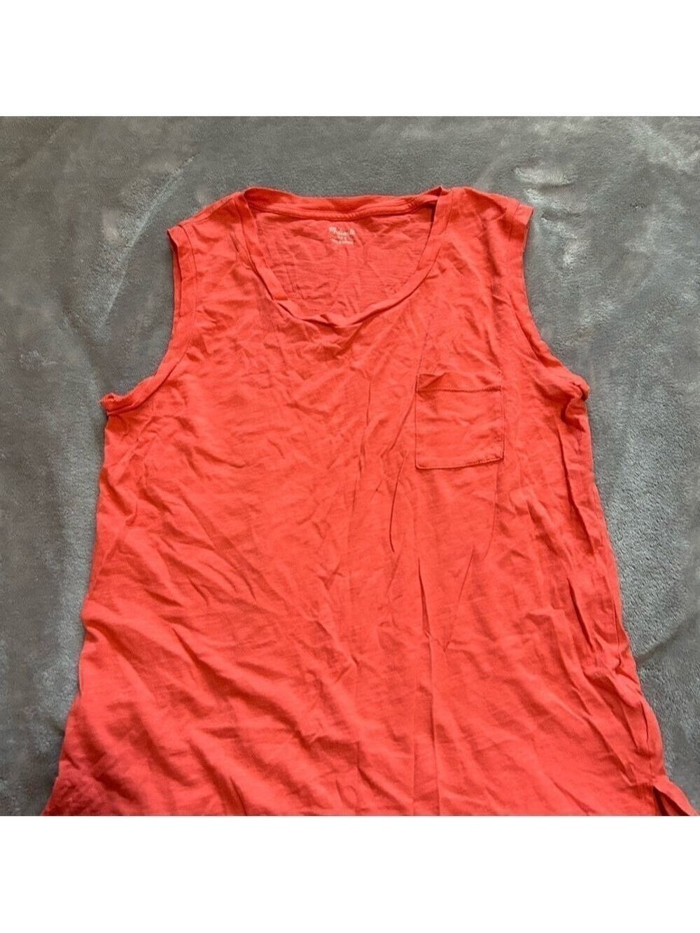 Madewell Casual Red Sleeveless Top